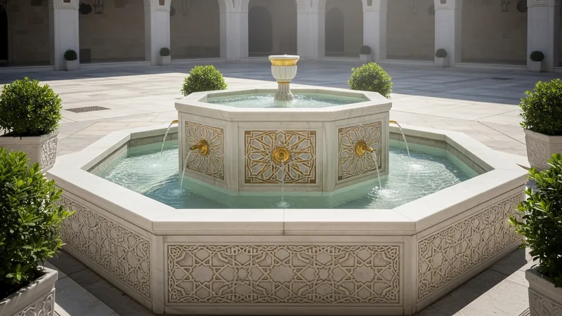 Abdest alan bir müslümanın ellerini yıkaması