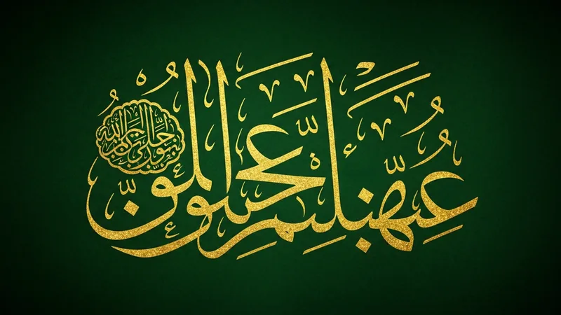 Asr suresi hat sanatı ile yazılmış görseli