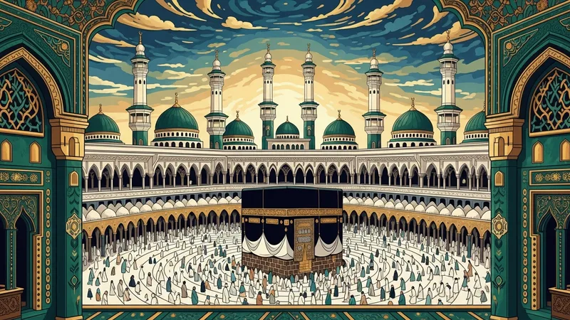 Mekke'de Kabe'nin resmi