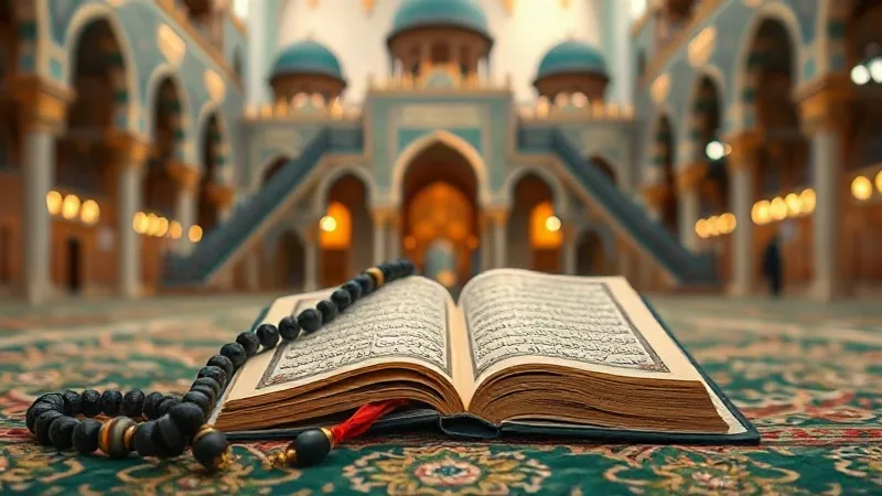 Berat Gecesi 4 ve 10 rekat namaz kılınışı için seccade ve tesbih