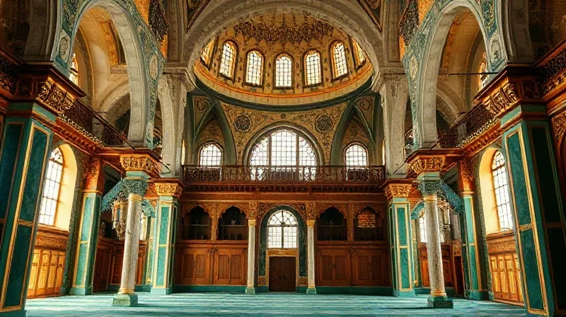 Berat Kandili gecesinde ay ışığında cami manzarası ve ibadet eden Müslümanlar