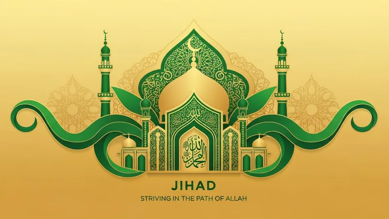 Cihad kavramını açıklayan bir görsel