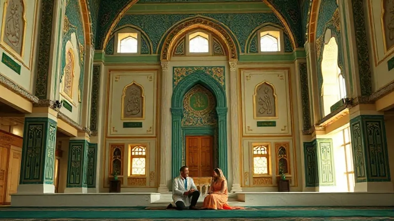 Dini nikah nasıl kıyılır merasiminde dua eden çift