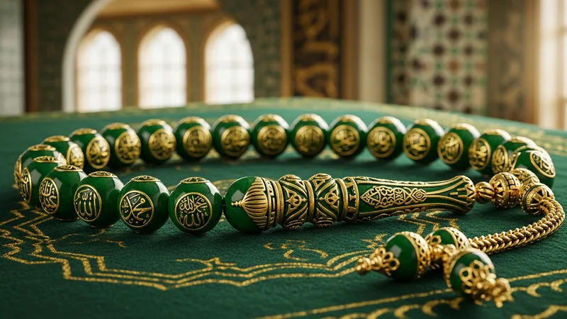 Esmaül Hüsna yazılı tesbih