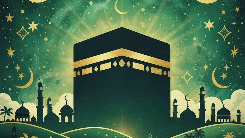 Fil Suresi'nin anlamını düşünürken Kabe'nin silüeti