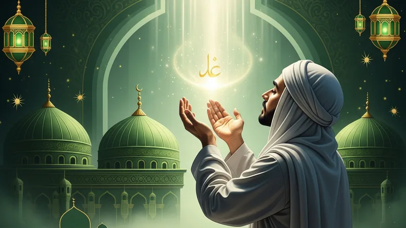 Şifa bekleyen bir müminin ellerini açarak dua etmesi