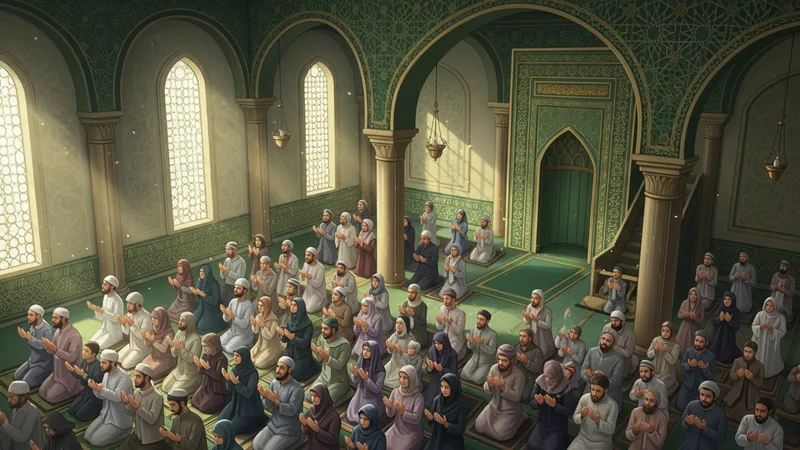 Camide hasta bir yakını için dua eden insanlar