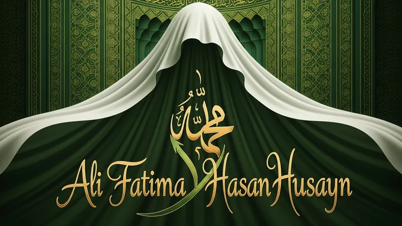 Ehl-i Beyt'i temsil eden Ali, Fatıma, Hasan ve Hüseyin isimlerinin bulunduğu hat sanatı