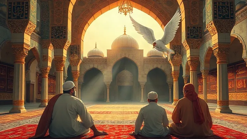 ihsan nedir hadis cibril hadisi sohbet sahnesi tasviri