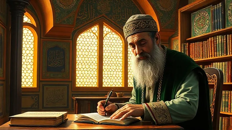 İmam Gazali kimdir sorusunu anlatan İslam alimi tasviri ve kitapları
