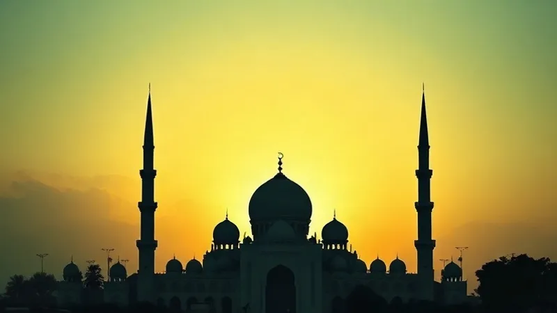 imsak vaktinde tan yerinin ağarmasını gösteren sakin sabah manzarası