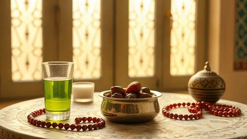 imsak vakti sahur sofrası ve takvim ile sabah hazırlığı