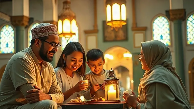 çocuklara imsak kavramını anlatan sıcak aile sahur anı