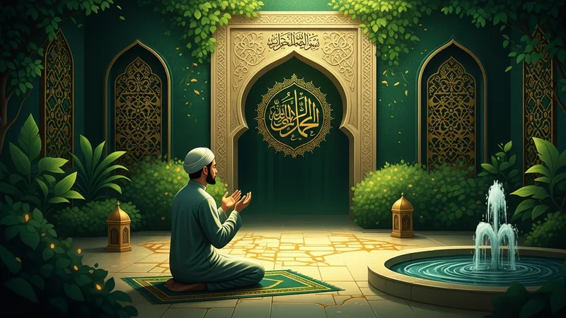 İnşirah Suresi'nin huzur veren etkisiyle ibadet eden bir mümin