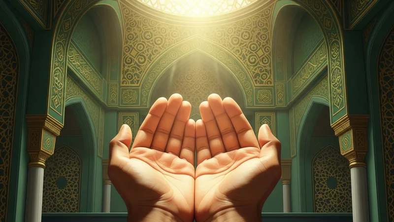 İstihare duası eden eller