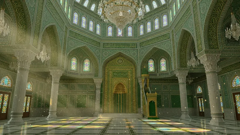 Yeşil kubbeli mescid