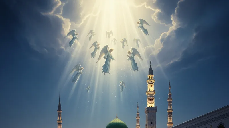 Kadir Gecesi'nde yapılan duaların kabulü teması üzerine bir görsel