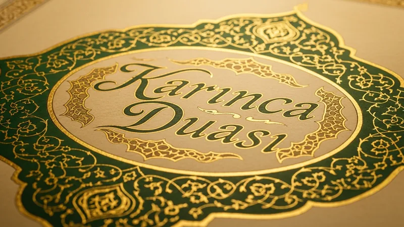 Karınca duası yazılı bir kağıt ve tesbih