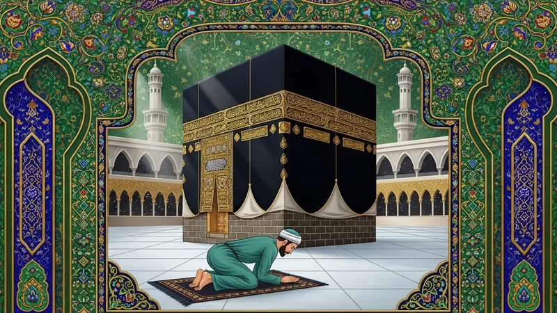 Namaz kılan bir müslüman