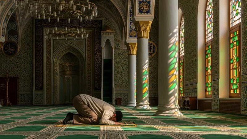 Namaz kılan bir Müslüman, kısa sureleri namazda okumanın önemini vurguluyor