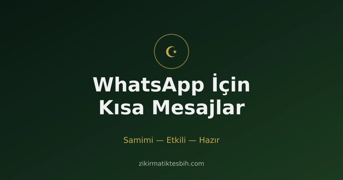 WhatsApp ve sosyal medya için kısa Kurban Bayramı tebrik mesajı örnekleri