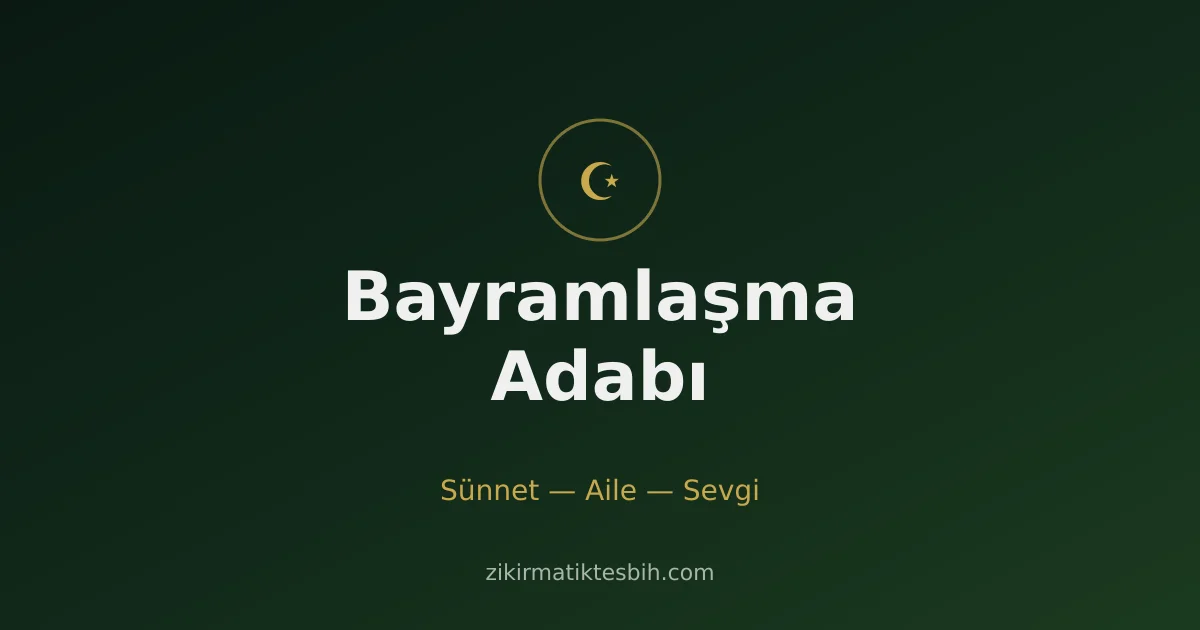 Bayram namazından sonra musafaha ile bayramlaşan büyüklere saygı geleneği