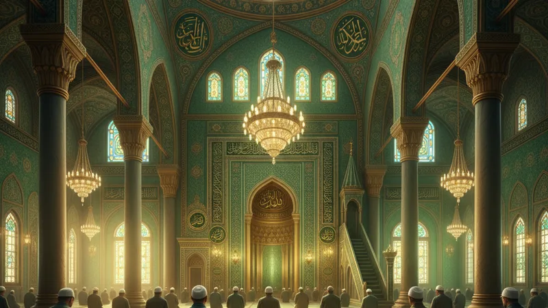 Kurban Bayramı namazı kılınan cami görseli