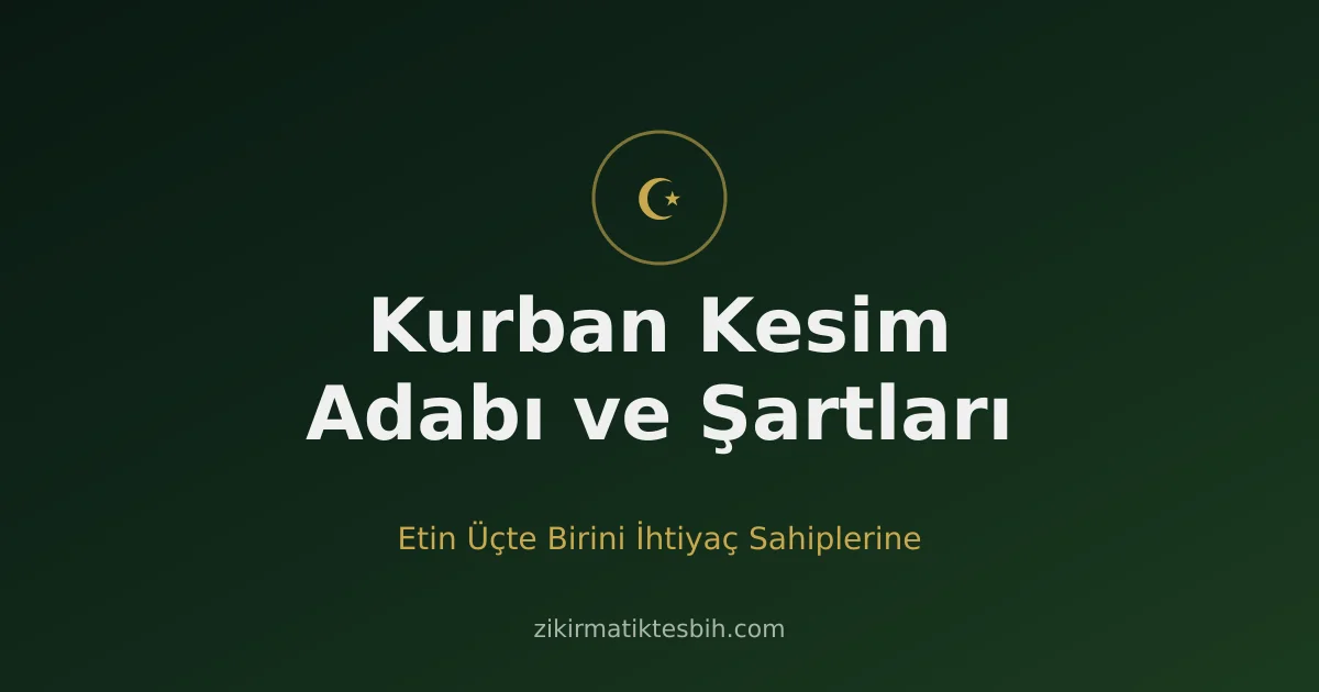 Kurban Bayramı'nda kurban kesimi ve etlerin ihtiyaç sahiplerine dağıtılması