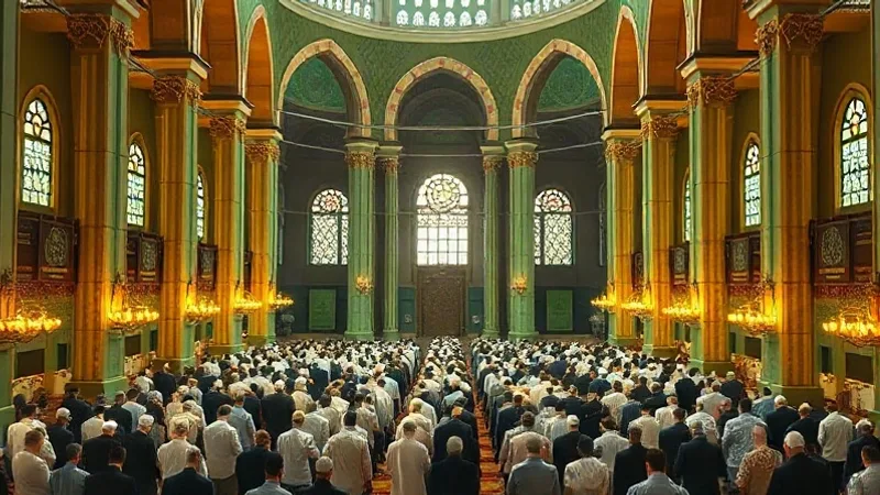 Malatya camilerinde beş vakit namaz ve cemaat