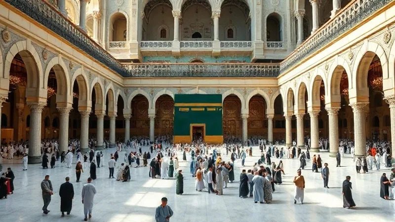 Mescid-i Haram bölümleri Kabe tavaf alanı ve revaklar