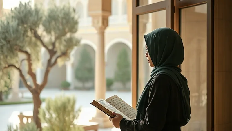 Mücadele Suresi tefsiri ve fazileti üzerine tefekkür eden kişi
