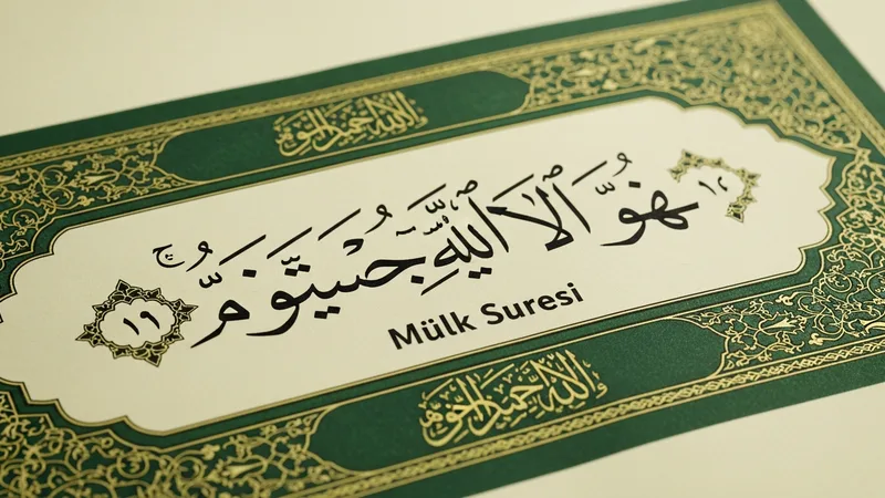 Mülk Suresi mushaf üzerinde