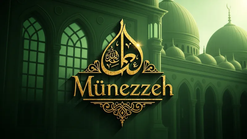 Münezzeh kelimesinin anlamını açıklayan bir görsel