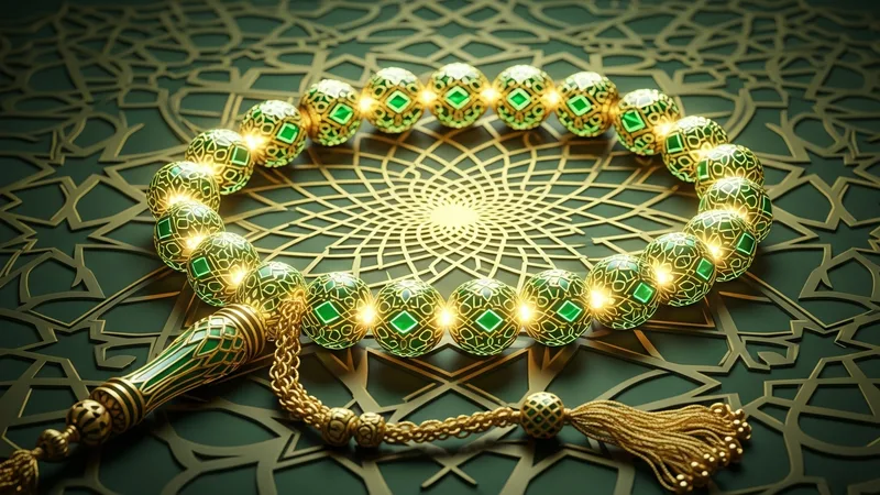 Tesbih çeken bir müslüman