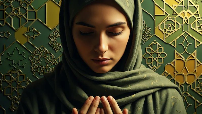 Namazı bitiren bir kişi, sağa ve sola selam verirken