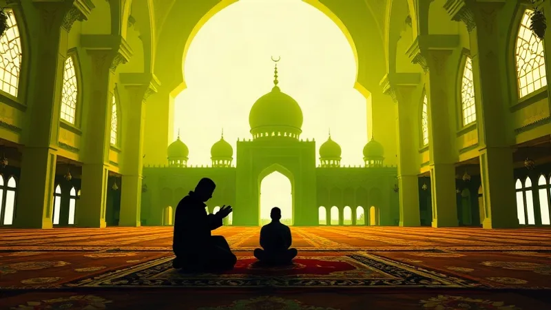 Namaz Vakitleri Neden Her Gün Değişir? — cami iç mekânı, İslami sanat