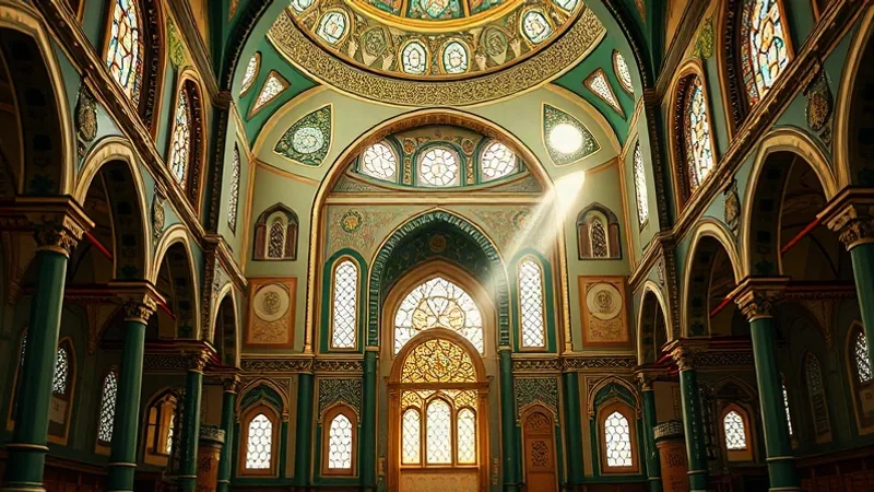 Namaz Vakitleri Neden Her Gün Değişir? — İslami motiflerle bezenmiş görsel