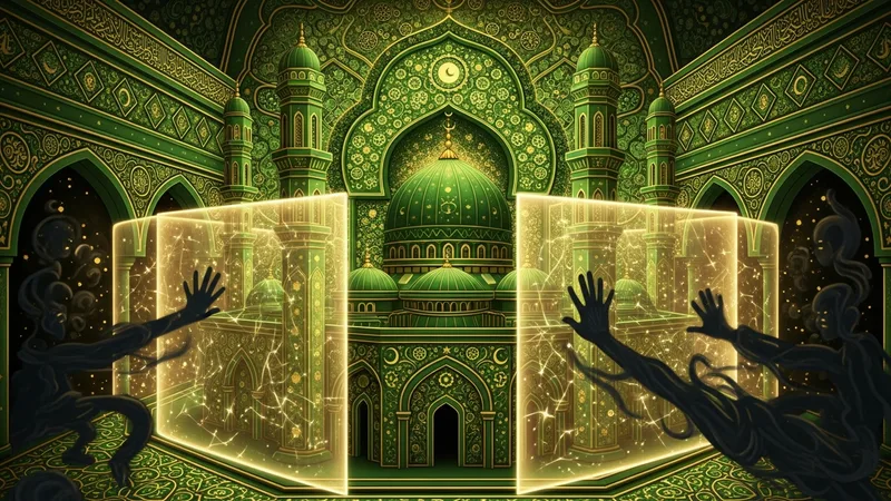 Nas Suresi yazılı bir tablo, İslam hat sanatı ile süslenmiş