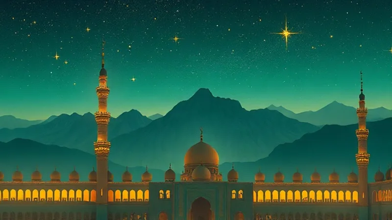 Mekke dönemi vahiy atmosferini yansıtan İslami sanat çalışması