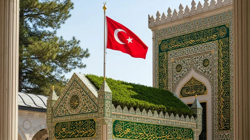 Osman Gazi'nin Türbesi ve Osmanlı Sancağı