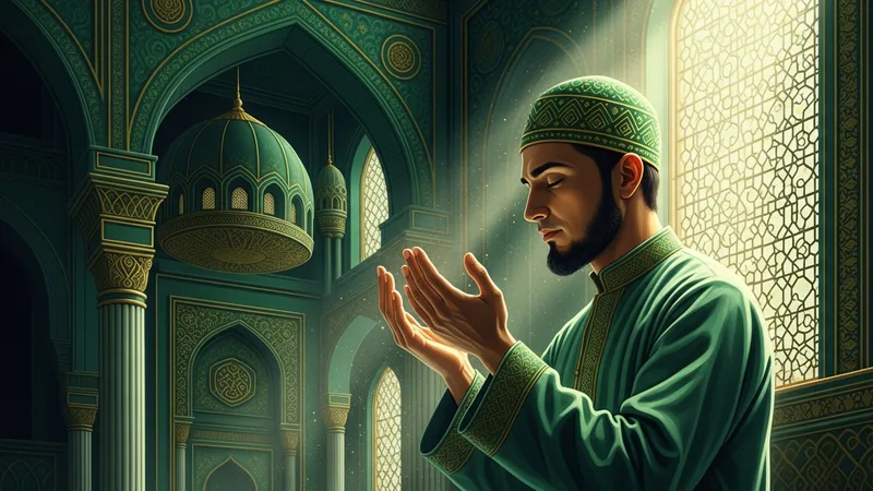 Rabbena dualarını okuyan bir Müslüman