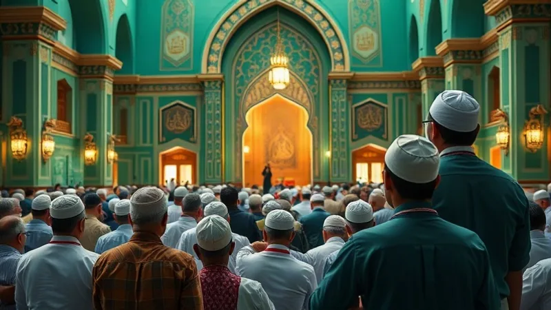 Ramazan ayında mukabele ve Kur'an okuyan cemaat