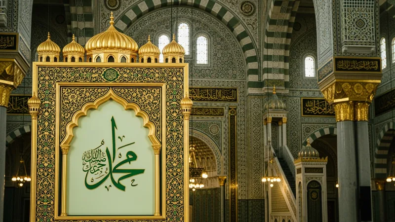 Salaten Tüncina duası yazılı bir levha, altın işlemeli