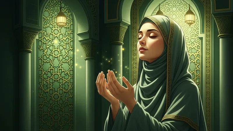 Salaten Tüncina duası okuyan bir mümin, elleri açık dua ederken