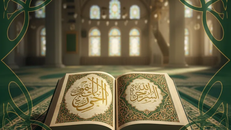 Salaten Tüncina duası yazılı bir kitap, yeşil zemin üzerinde