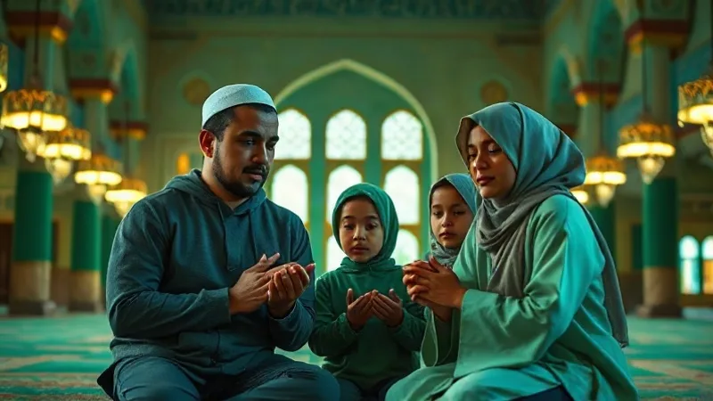 Hacet namazı ve manevi çevre ile vatan sevgisi temalı cami içi