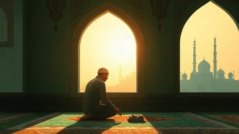 seyyidül istiğfar duası anlamı ve fazileti için seher vakti dua eden kişi