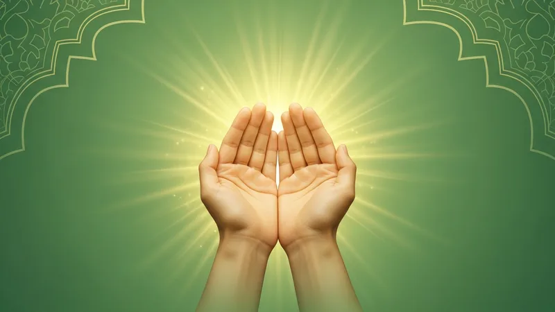 Şifa duası yazılı olduğu bir levha, altın rengi detaylar, İslami motifler