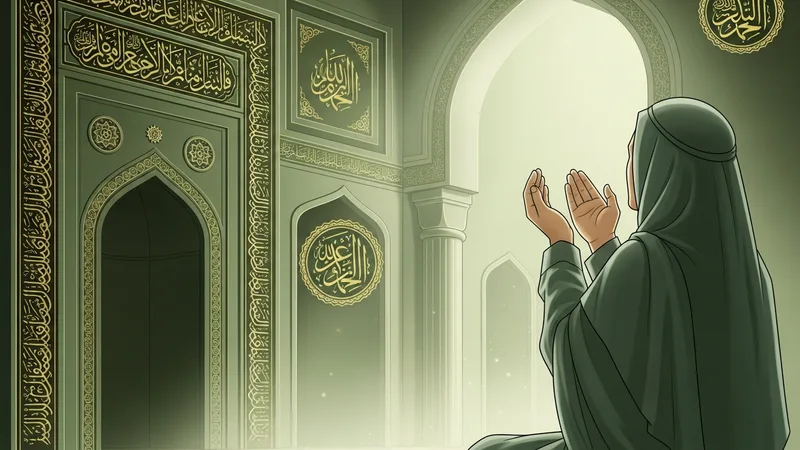 Hastalık duası eden bir mümin