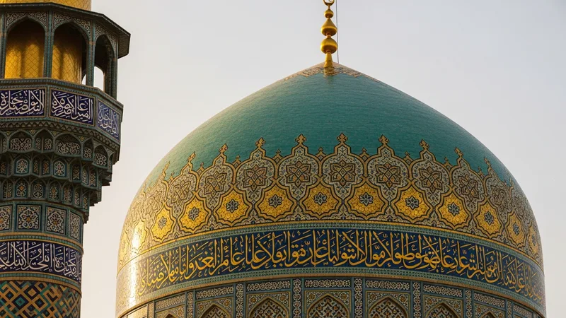 cami kubbesi ve hat sanatı